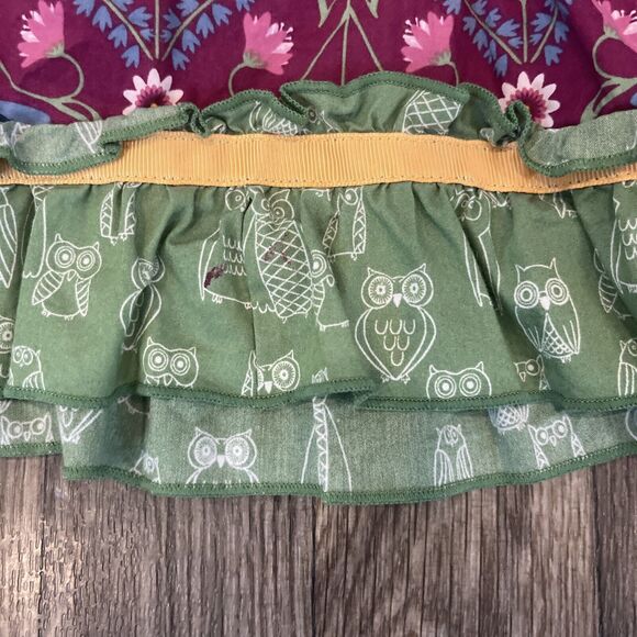 MATILDA JANE SLEEVELESS SHIRT SIZE 4 Purple Green Girls dress patchwork - Picture 7 of 9